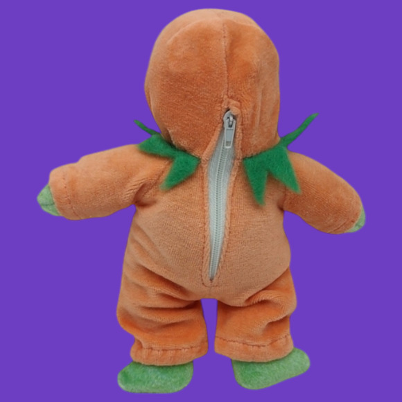 KICKS 1998 Retired Ty Beanie Baby Plush with Tags in Halloween Pumpkin Costume - Picture 4 of 12